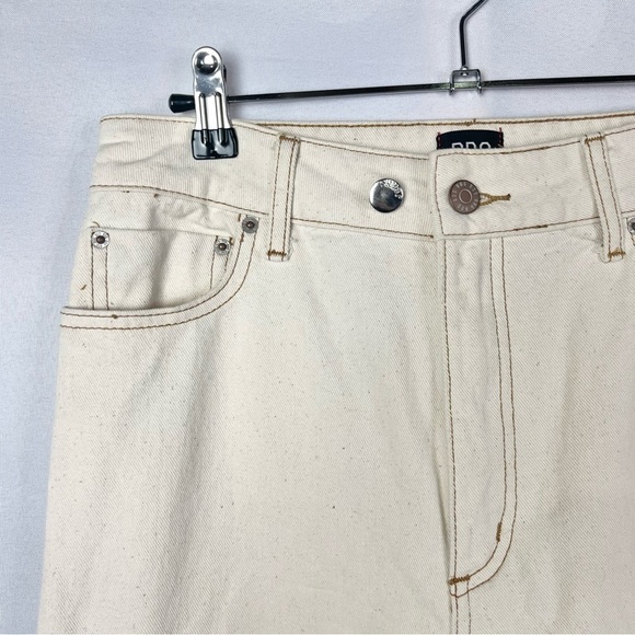 Urban Outfitters BDG Off White Stovepipe High Rise Wide Leg Jeans 27 - Picture 5 of 7